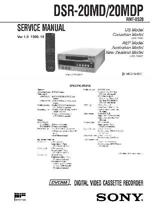 Сервисная инструкция Sony DSR-20MD ― Manual-Shop.ru