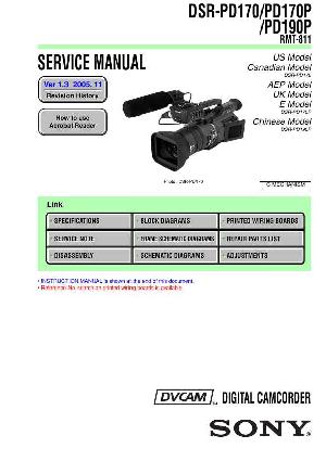 Сервисная инструкция Sony DSR-PD170, DSR-PD170P, DSR-PD190P, VER1.1 ― Manual-Shop.ru