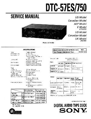 Сервисная инструкция Sony DTC-57ES, DTC-750 ― Manual-Shop.ru