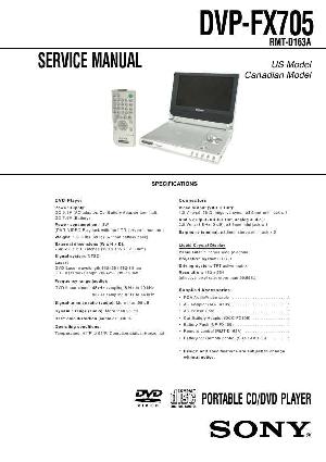 Сервисная инструкция Sony DVP-FX705 ― Manual-Shop.ru