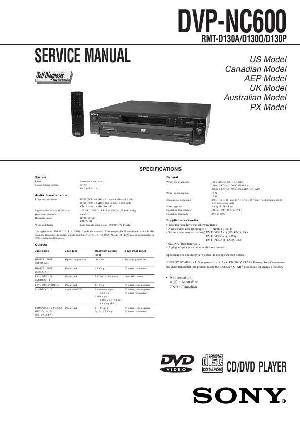 Сервисная инструкция Sony DVP-NC600 ― Manual-Shop.ru