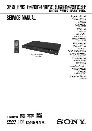 Сервисная инструкция Sony DVP-NS611, DVP-NS710, DVP-NS717, DVP-NS718, DVP-NS728 ― Manual-Shop.ru