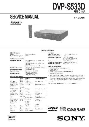 Сервисная инструкция Sony DVP-S533D ― Manual-Shop.ru