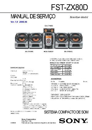 Сервисная инструкция Sony FST-ZX80D, HCD-ZX80D  ― Manual-Shop.ru