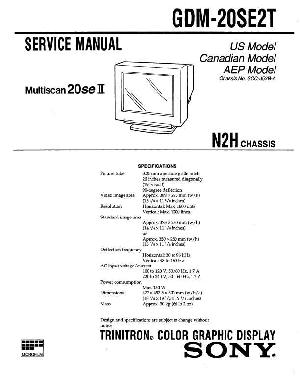 Сервисная инструкция Sony GDM-20SE2T (N2H) ― Manual-Shop.ru