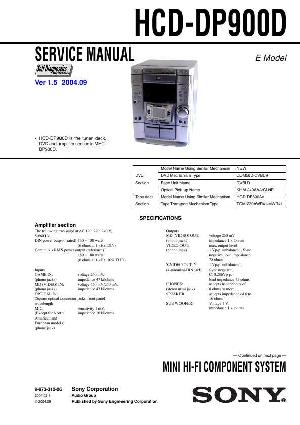 Сервисная инструкция Sony HCD-DP900D (MHC-DP900D) ― Manual-Shop.ru