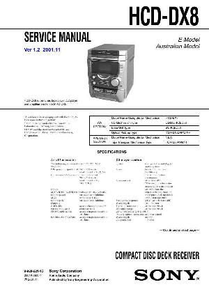 Сервисная инструкция Sony HCD-DX8 ― Manual-Shop.ru