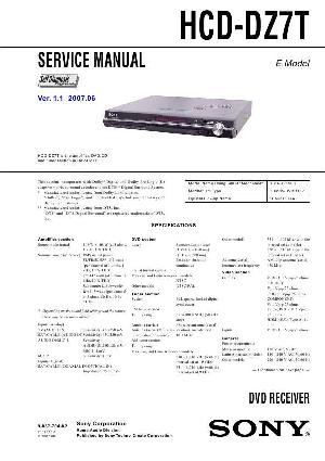 Сервисная инструкция Sony HCD-DZ7T ― Manual-Shop.ru
