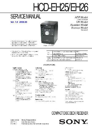 Сервисная инструкция Sony HCD-EH25, HCD-EH26 ― Manual-Shop.ru