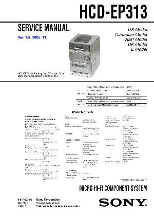 Сервисная инструкция Sony HCD-EP313 (CMT-EP313) ― Manual-Shop.ru