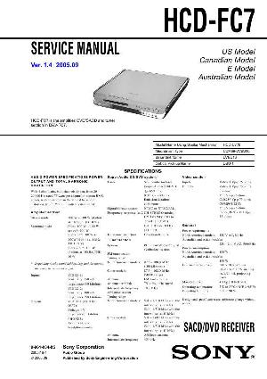 Сервисная инструкция Sony HCD-FC7  ― Manual-Shop.ru