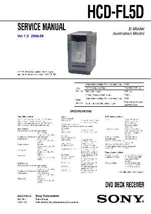 Сервисная инструкция Sony HCD-FL5D (DHC-FL5D) ― Manual-Shop.ru