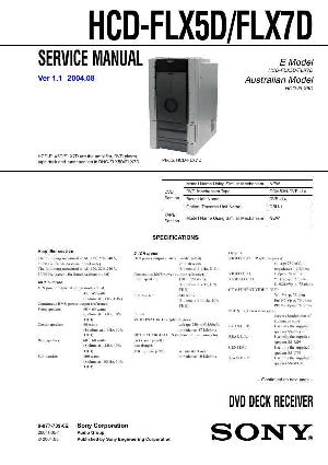 Сервисная инструкция Sony HCD-FLX5D, HCD-FLX7D  ― Manual-Shop.ru