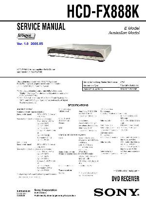 Сервисная инструкция Sony HCD-FX888K  ― Manual-Shop.ru