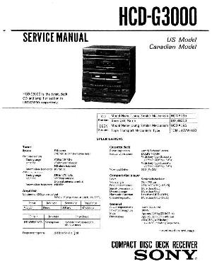 Сервисная инструкция Sony HCD-G3000  ― Manual-Shop.ru
