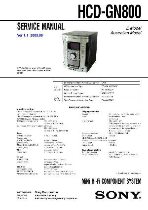 Сервисная инструкция Sony HCD-GN800  ― Manual-Shop.ru