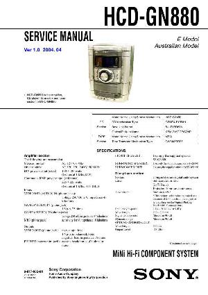 Сервисная инструкция Sony HCD-GN880  ― Manual-Shop.ru