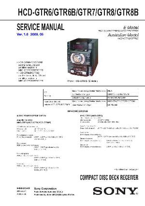 Сервисная инструкция Sony HCD-GTR6, HCD-GTR7, HCD-GTR8 ― Manual-Shop.ru