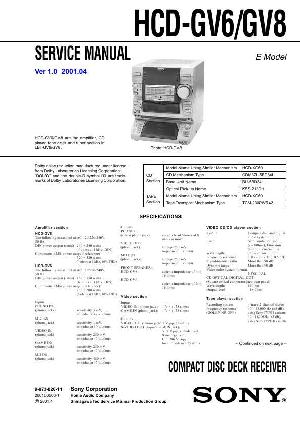 Сервисная инструкция Sony HCD-GV6, HCD-GV8 (LBT-GV6, LBT-GV8) ― Manual-Shop.ru