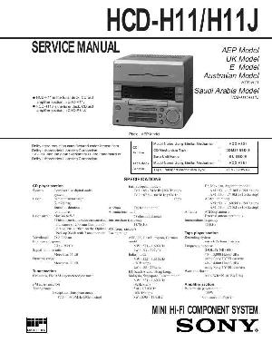 Сервисная инструкция Sony HCD-H11, HCD-H11J (для CHC-P11) ― Manual-Shop.ru