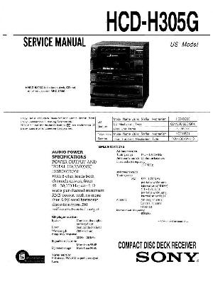 Сервисная инструкция Sony HCD-H305G  ― Manual-Shop.ru