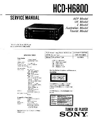 Сервисная инструкция Sony HCD-H6800  ― Manual-Shop.ru