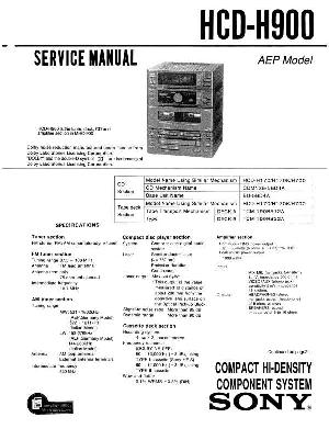 Сервисная инструкция Sony HCD-H900  ― Manual-Shop.ru
