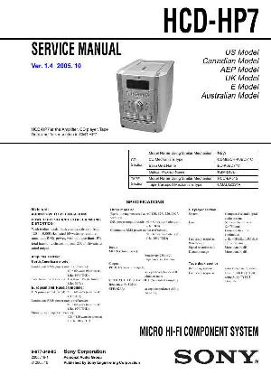 Сервисная инструкция Sony HCD-HP7  ― Manual-Shop.ru