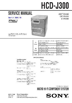 Сервисная инструкция Sony HCD-J300 (CMT-DC500MD) ― Manual-Shop.ru