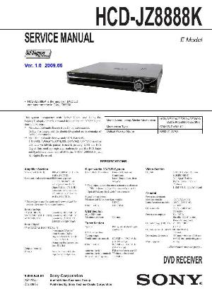 Сервисная инструкция Sony HCD-JZ8888K ― Manual-Shop.ru