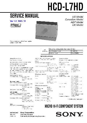 Сервисная инструкция Sony HCD-L7HD (CMT-L7HD) ― Manual-Shop.ru