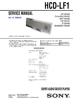 Сервисная инструкция Sony HCD-LF1  ― Manual-Shop.ru