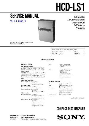 Сервисная инструкция Sony HCD-LS1 (CMT-LS1) ― Manual-Shop.ru