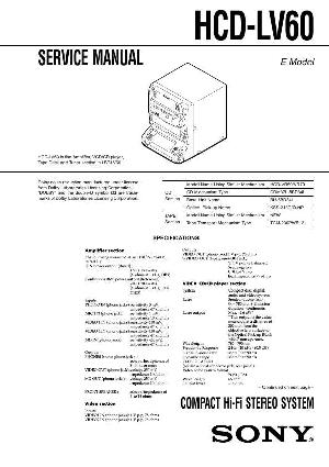 Сервисная инструкция Sony HCD-LV60 ― Manual-Shop.ru