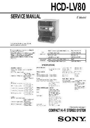 Сервисная инструкция Sony HCD-LV80 (LBT-LV80) ― Manual-Shop.ru