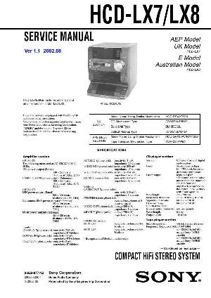 Сервисная инструкция Sony HCD-LX7, HCD-LX8 (LBT-LX7, LBT-LX8) ― Manual-Shop.ru