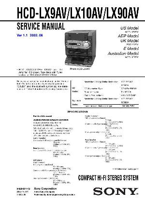 Сервисная инструкция Sony HCD-LX9AV, HCD-LX10AV, HCD-LX90AV  ― Manual-Shop.ru