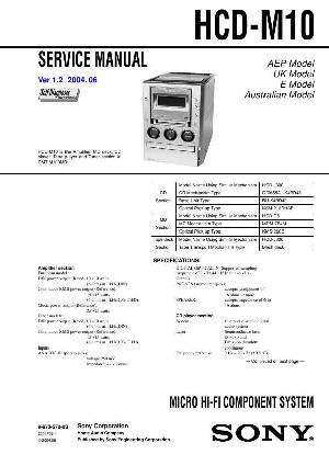 Сервисная инструкция Sony HCD-M10 (CMT-M100MD) ― Manual-Shop.ru