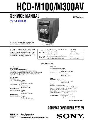 Сервисная инструкция Sony HCD-M100, HCD-M300AV ― Manual-Shop.ru