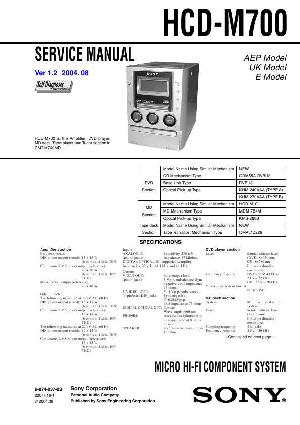 Сервисная инструкция Sony HCD-M700 (CMT-M700MD) ― Manual-Shop.ru
