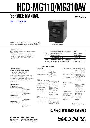 Сервисная инструкция Sony HCD-MG310  ― Manual-Shop.ru
