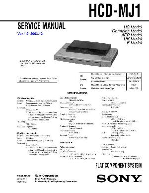 Сервисная инструкция Sony HCD-MJ1  ― Manual-Shop.ru