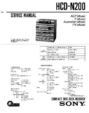 Сервисная инструкция Sony HCD-N200  ― Manual-Shop.ru