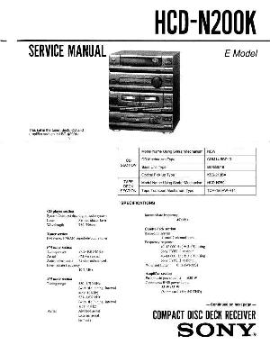 Сервисная инструкция Sony HCD-N200K  ― Manual-Shop.ru