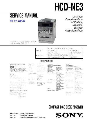 Сервисная инструкция Sony HCD-N3  ― Manual-Shop.ru