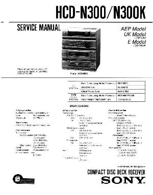 Сервисная инструкция Sony HCD-N300K ― Manual-Shop.ru
