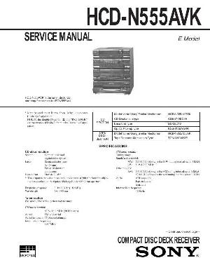 Сервисная инструкция Sony HCD-N555AVK  ― Manual-Shop.ru