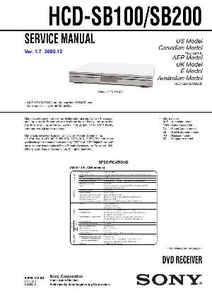 Сервисная инструкция Sony HCD-SB200, HCD-SB200 (DAV-SB100, DAV-SB200) ― Manual-Shop.ru