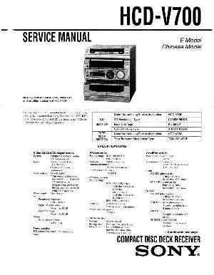 Сервисная инструкция Sony HCD-V700  ― Manual-Shop.ru