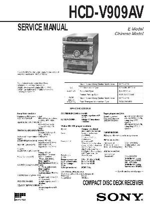 Сервисная инструкция Sony HCD-V909AV (MHC-V909AV) ― Manual-Shop.ru